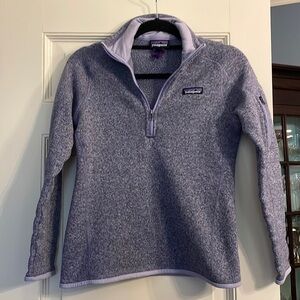 Patagonia better sweater purple quarter zip pullover XS